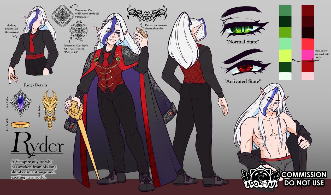 Vtuber Character Sheet - 2024 commission