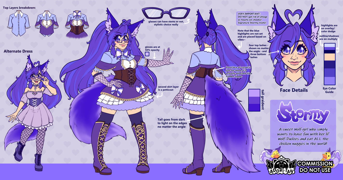 Vtuber Character Sheet - 2025 commission