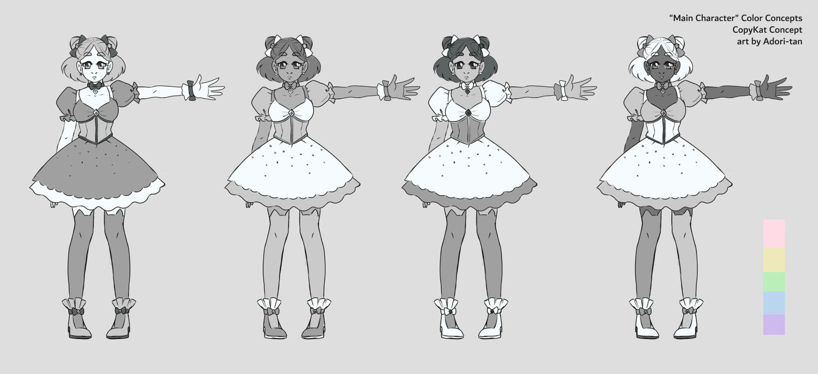 Character Color Concepts - CopyKat 2021 Character Color Concepts - CopyKat 2021