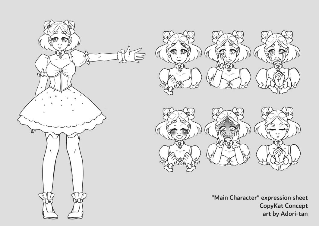 Character Expression Sheet- CopyKat 2021 Character Expression Sheet- CopyKat 2021